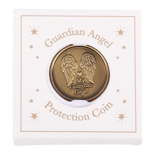Set of 27 Guardian Angel Protection Coins in Display
