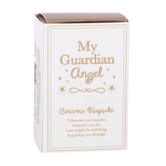 Set of 24 Guardian Angel Ceramic Keepsakes in Display