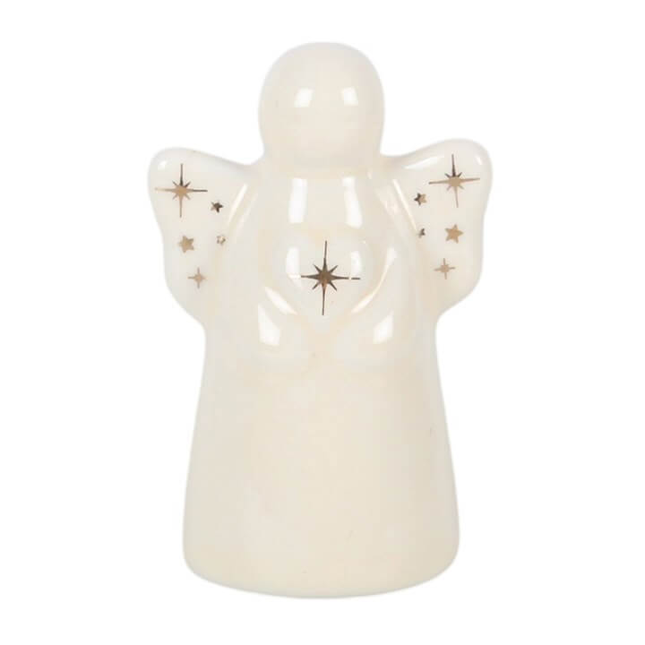Set of 24 Guardian Angel Ceramic Keepsakes in Display