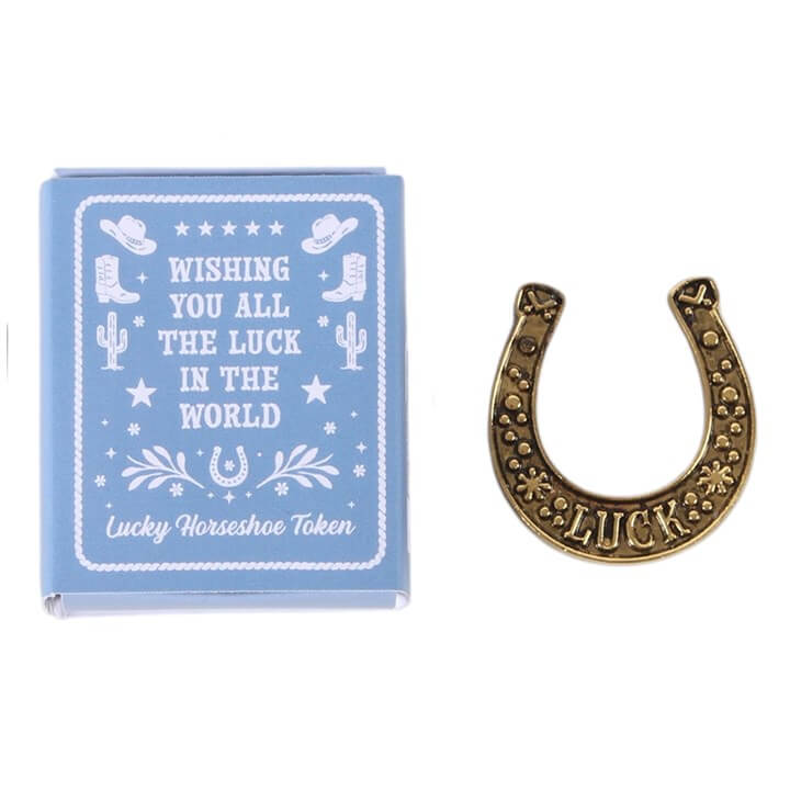 Set of 24 Lucky Horseshoe Token Gifts in Display