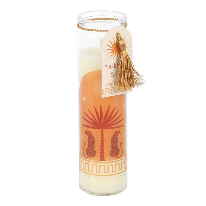 Leopard Palm Sandalwood & Oud Tube Candle N/A