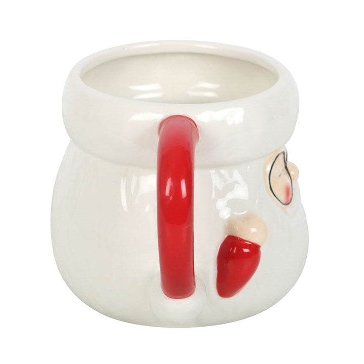 Santa Claus Shaped Mug Festive Christmas Hot Chocolate Mug-Sociodigi