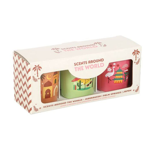 Scents Around the World Scented Candle Trio