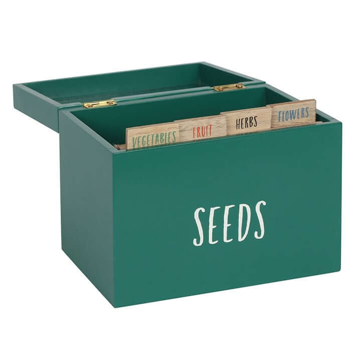 Seed Storage Box with Dividers – Organiser for Garden Seeds-Sociodigi