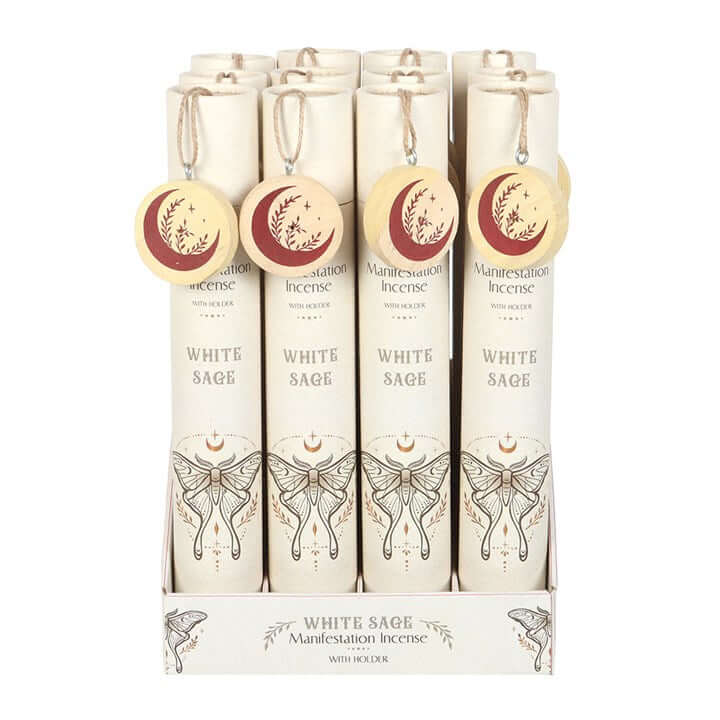 Set of 12 White Sage Manifestation Incense Stick Gift Sets-Sociodigi