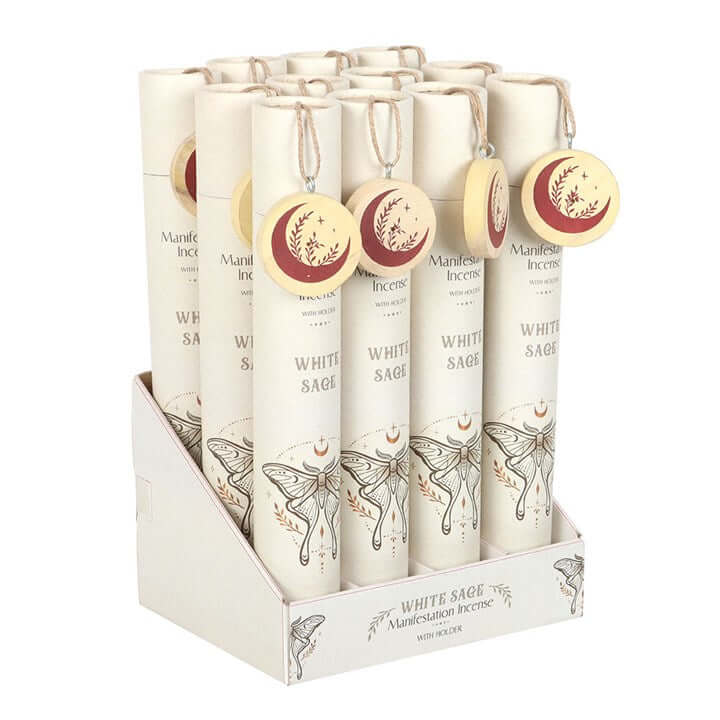 Set of 12 White Sage Manifestation Incense Stick Gift Sets-Sociodigi