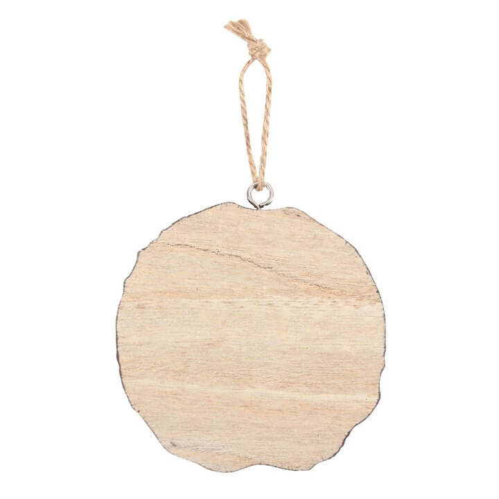 Set of 16 Winter Solstice Hanging Decorations – Pagan & Festive Wood Slice Signs-Sociodigi