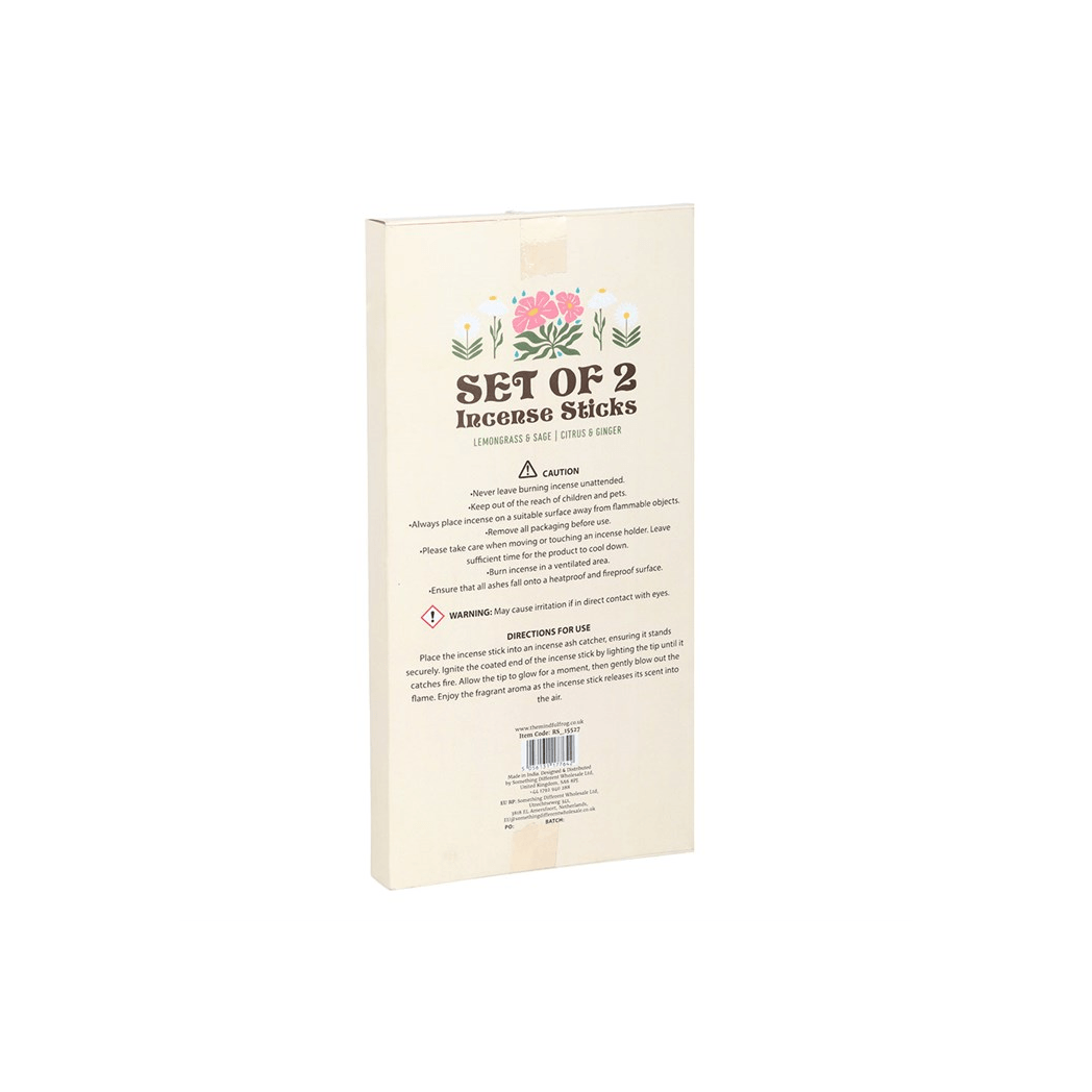 Set of 2 No Rain, No Flowers Incense Stick Packs