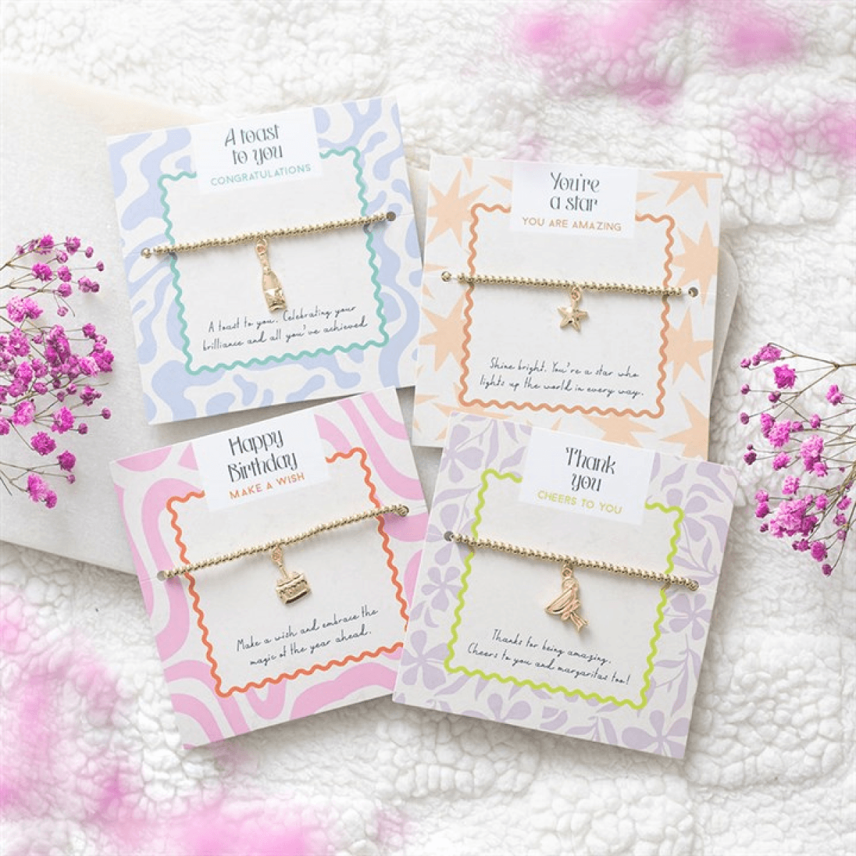 Set of 24 Celebration Bracelets in Display