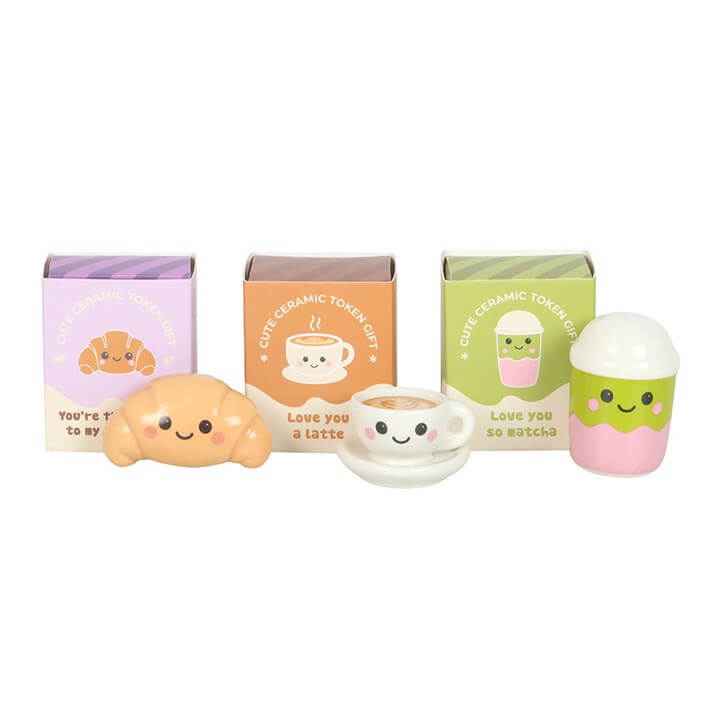 Set of 24 Kawaii Kafe Token Gifts in Display