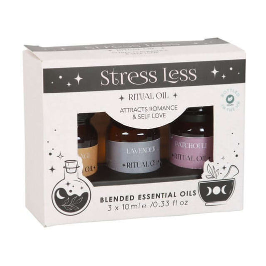 Set of 3 Stress Less Ritual Blended Essential Oils-Sociodigi