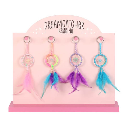 Set of 32 Mini Pastel Dreamcatchers displayed in vibrant pastel colors for sweet dreams.