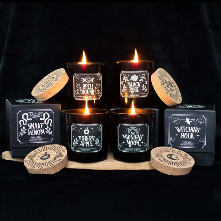 Set of 6 Midnight Ritual Candles | Mystical Scented Candles-Sociodigi