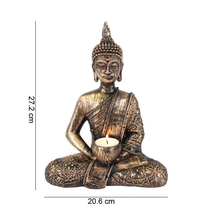 Sitting Thai Buddha Tealight Holder-Sociodigi