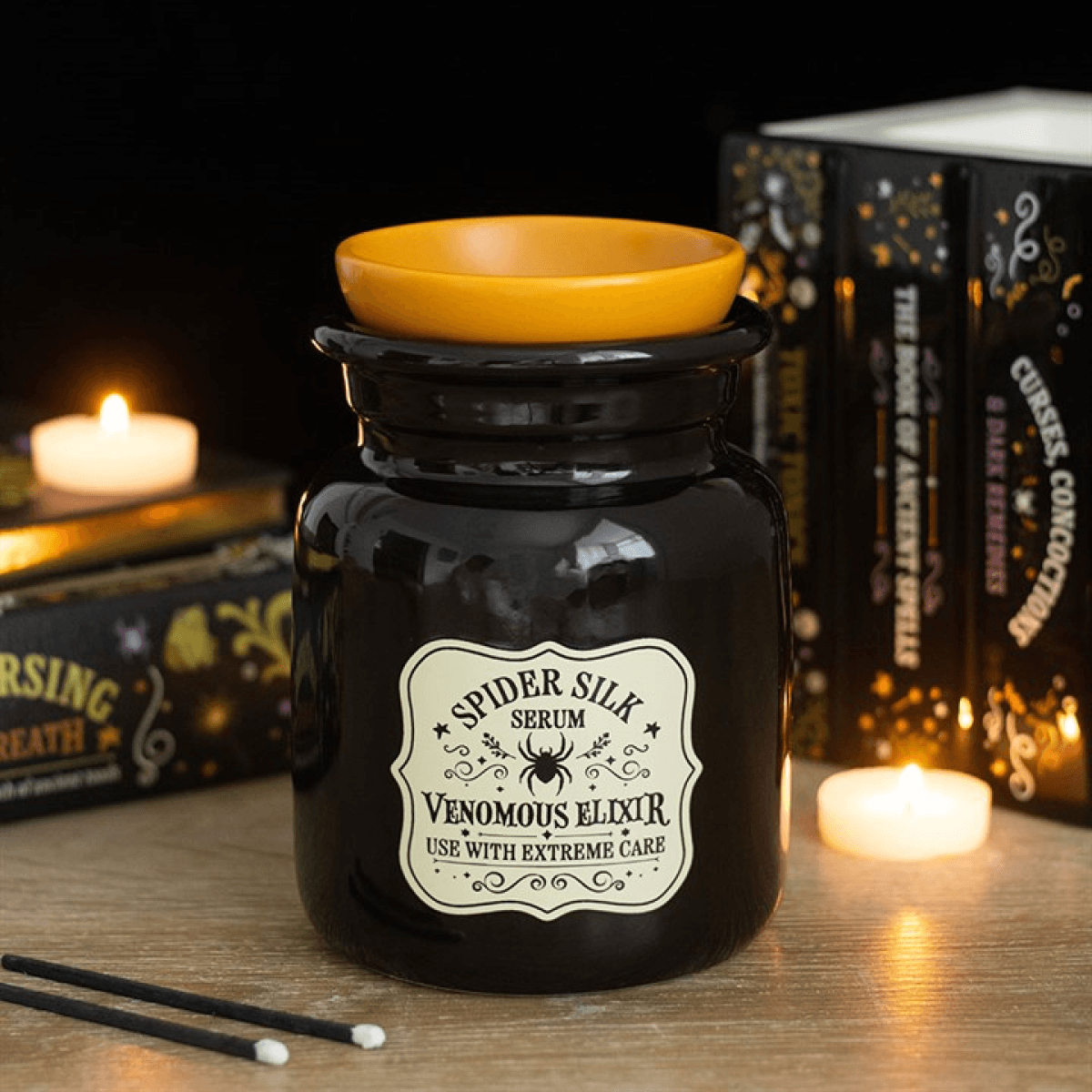 Spider Silk Serum Potion Bottle Oil Burner and Wax Warmer