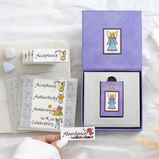 The Original Angel Cards: New Edition | 72 Angel Oracle Deck with Stickers-Sociodigi
