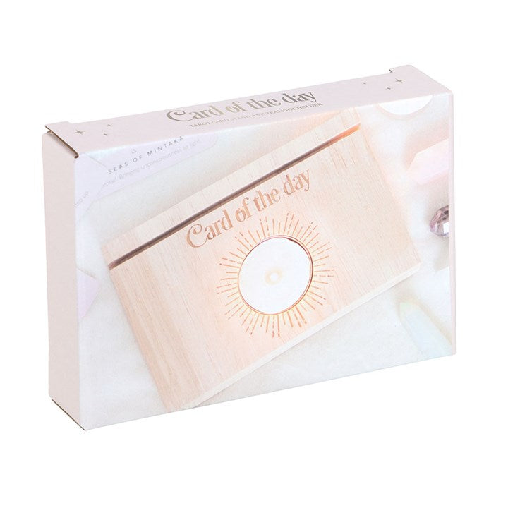 Natural Card of the Day Tarot Card Stand Tealight Holder N/A