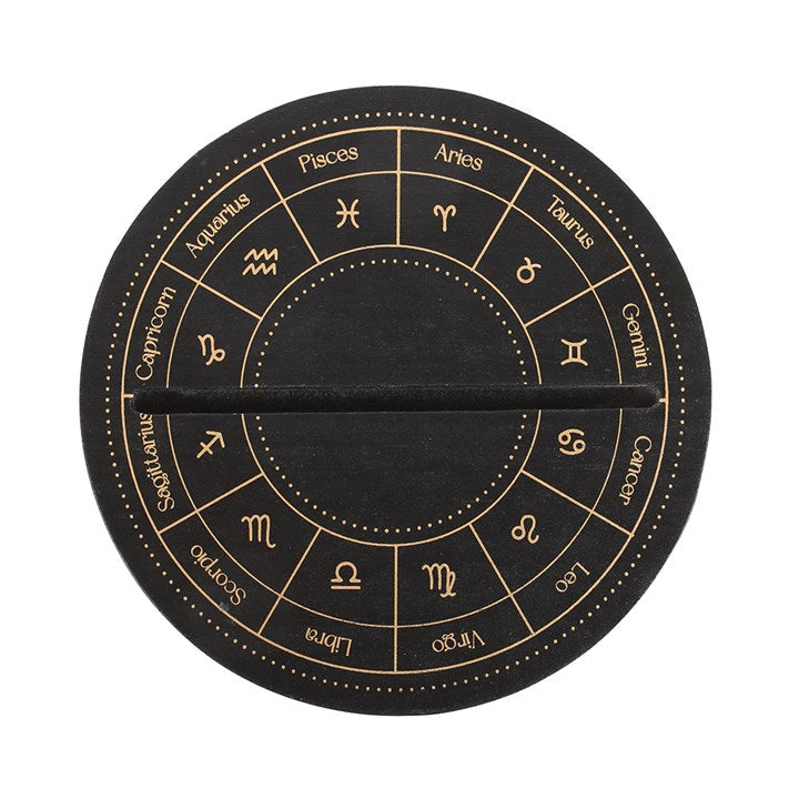 Black Astrology Wheel Tarot Card Stand N/A