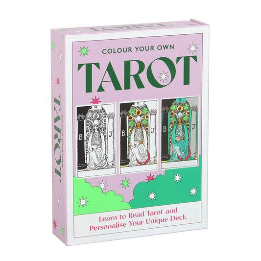 Colour Your Own Tarot Cards – 78-Card Deck for Creativity & Intuition-Sociodigi