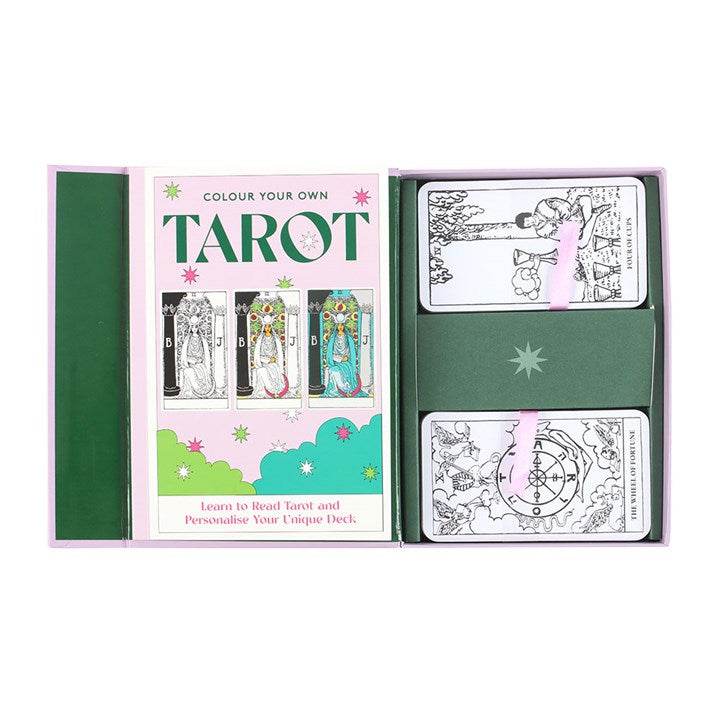 Colour Your Own Tarot Cards – 78-Card Deck for Creativity & Intuition-Sociodigi