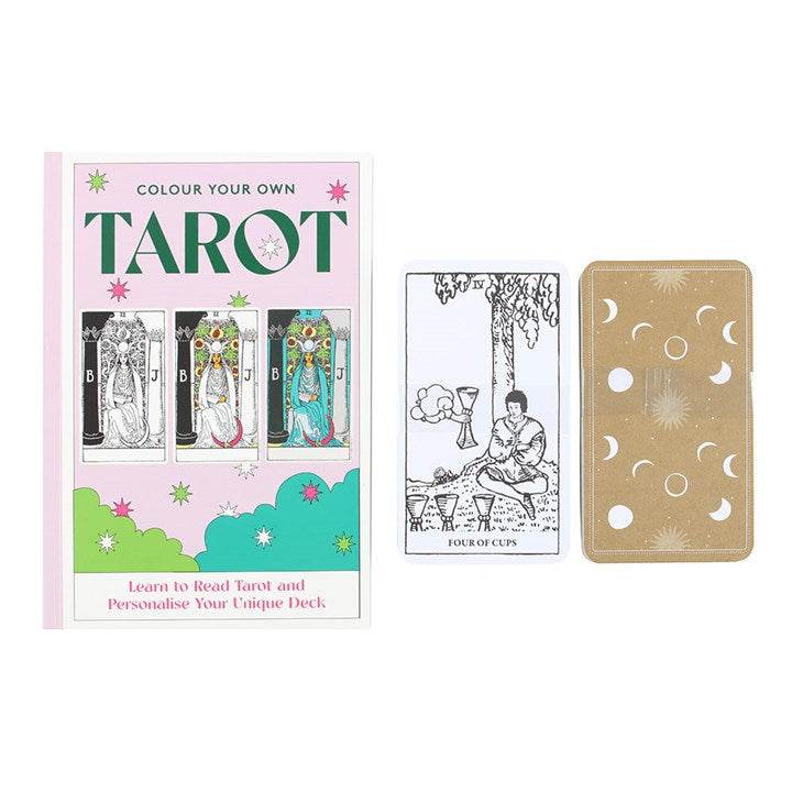 Colour Your Own Tarot Cards – 78-Card Deck for Creativity & Intuition-Sociodigi