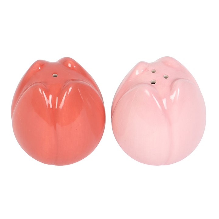 Tulip Shaped Salt and Pepper Shakers N/A