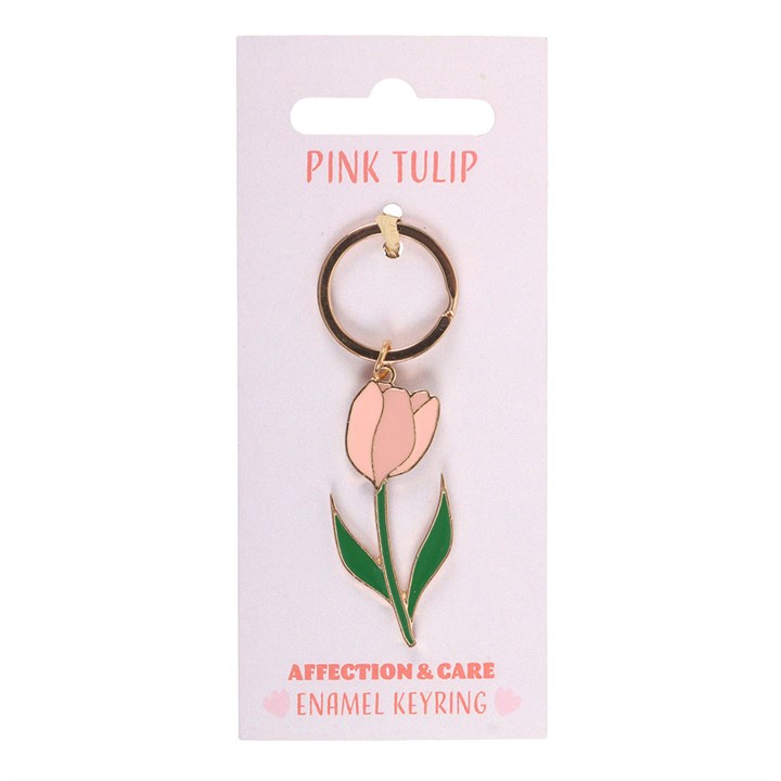 Pink Tulip Keyring N/A
