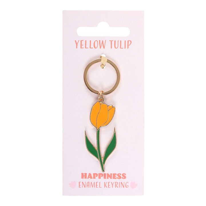 Yellow Tulip Keyring N/A