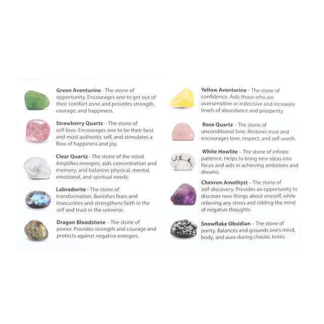 The Complete Crystal Collection Gift Set – 15 Crystal Tumblestones with Guide-Sociodigi