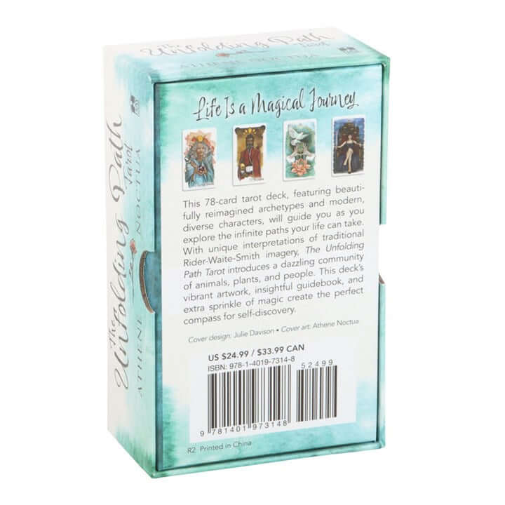 The Unfolding Path Tarot Deck | 78 Cards & Guidebook by Athene Noctua-Sociodigi