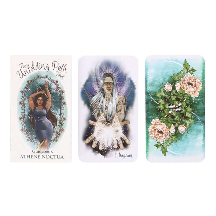 The Unfolding Path Tarot Deck | 78 Cards & Guidebook by Athene Noctua-Sociodigi