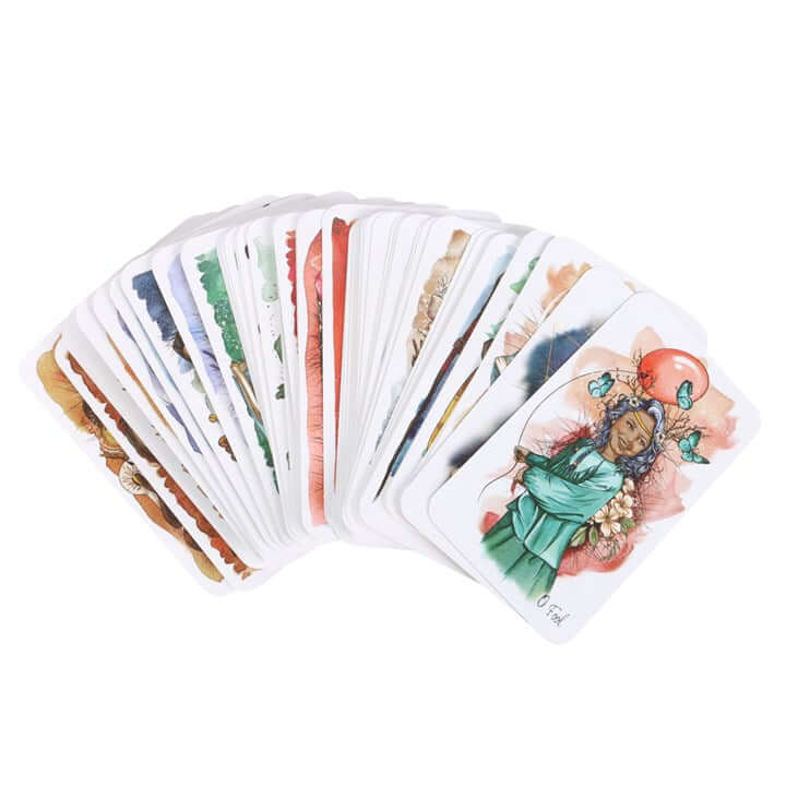 The Unfolding Path Tarot Deck | 78 Cards & Guidebook by Athene Noctua-Sociodigi