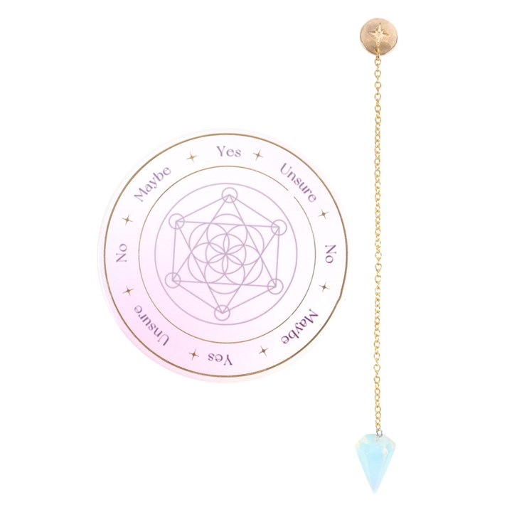 Opalite Pendulum Divination Kit N/A