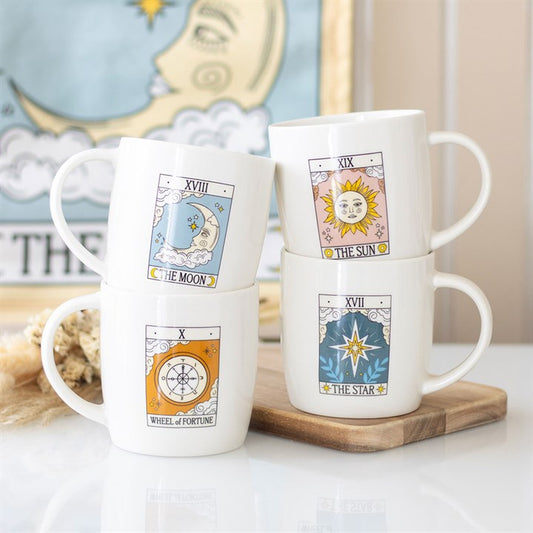 Set of 4 Vintage Tarot Mugs N/A