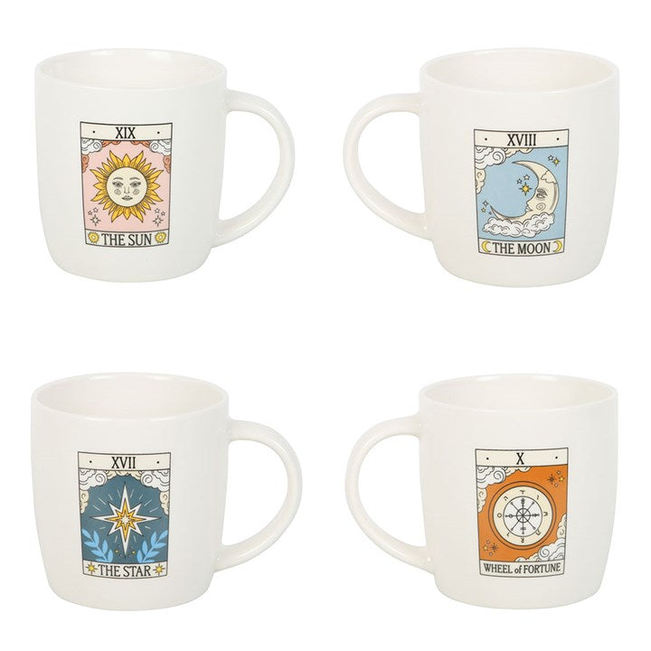 Set of 4 Vintage Tarot Mugs-Sociodigi