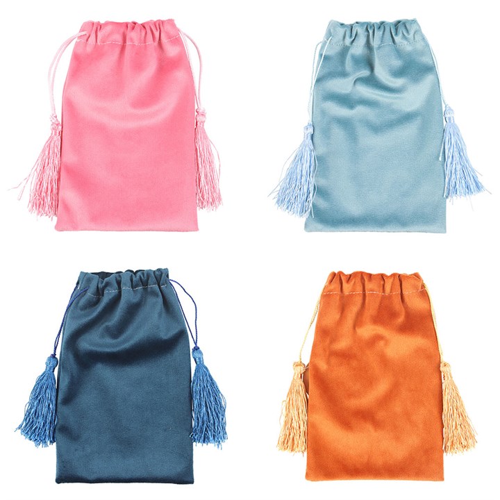 Set of 4 Tarot Velvet Drawstring Bags-Sociodigi