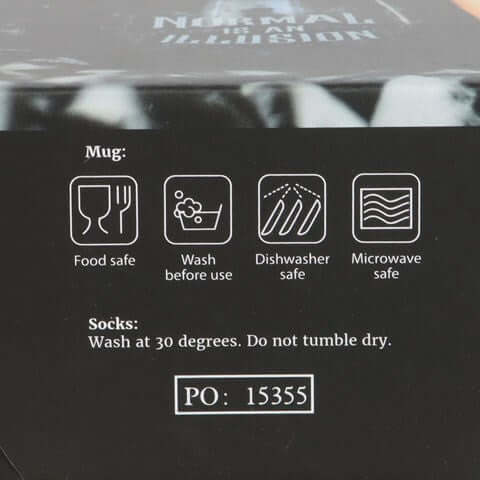 Normal is an Illusion Gothic Mug and Socks Set N/A