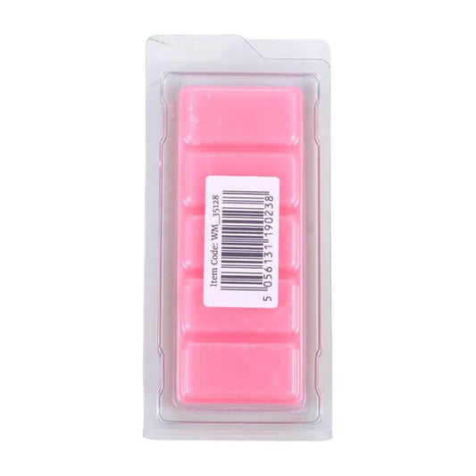 Cherry Bakewell 50g Wax Melt Snap Bar with five segments for 12-15 hours of fragrance, suitable for tealight and electric burners.