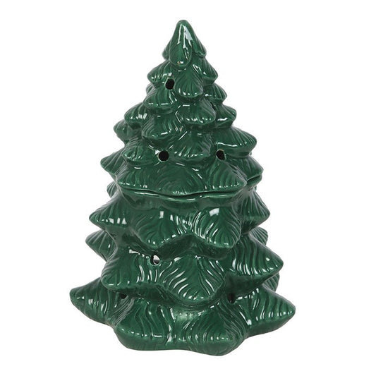 Green Fir Tree Oil Burner and Wax Warmer N/A
