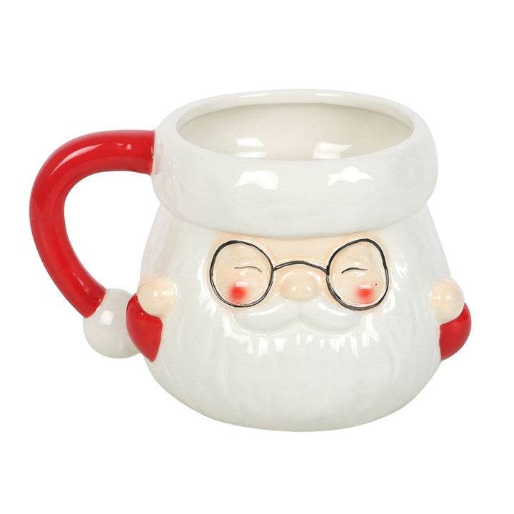 Santa Claus Shaped Mug Festive Christmas Hot Chocolate Mug-Sociodigi
