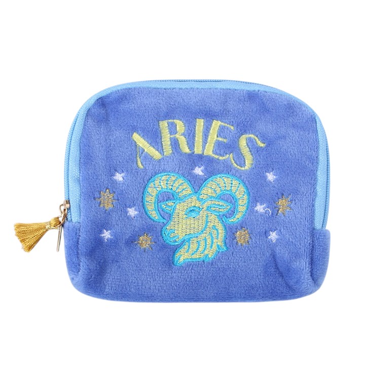 Zodiac Zest Aries Velvet Pouch