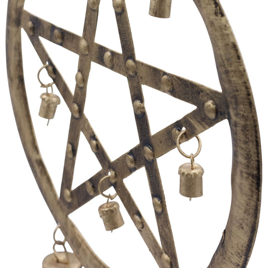 Indian Chimes - Pentagon with Cow Bells - 25x49cm
