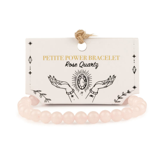 Petite Power Bracelet (17cmx6mm) - Rose Quartz