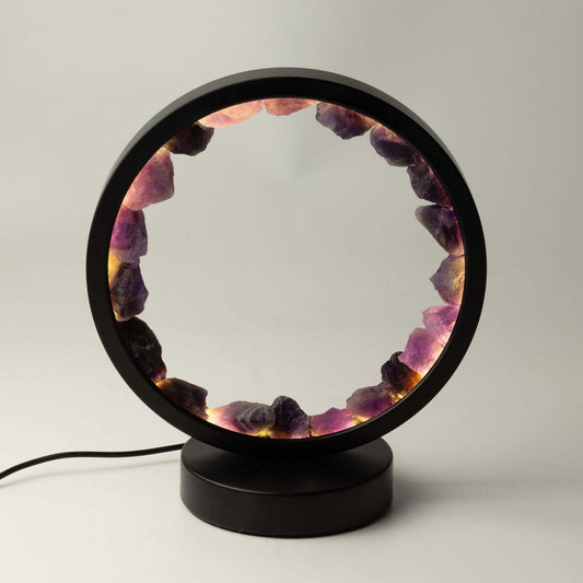 Gemstone Halo Lamp - Zen Spirit  - Amethyst