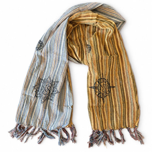 Nomad Sari - Travel Blessing Scarf - 170x50cm - Prayer Flags
