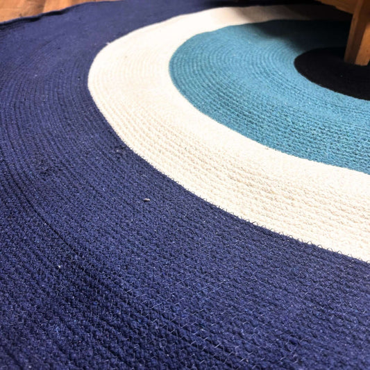 Cotton Rope Evil Eye Rug