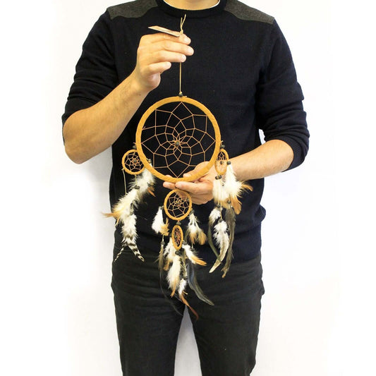 Bali Dreamcatchers - Large Round - Turq/Pink/Purp