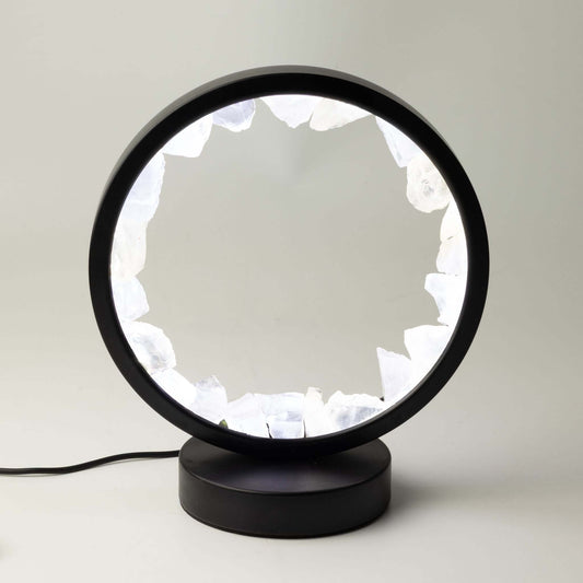 Gemstone Halo Lamp - Zen Mind - Clear Quartz