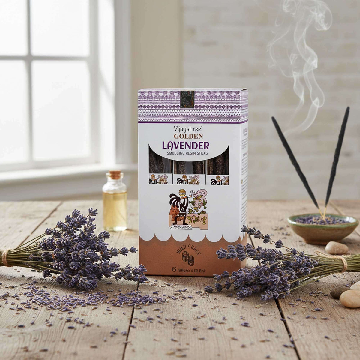Golden Lavender Smudging Resin Sticks - 30g
