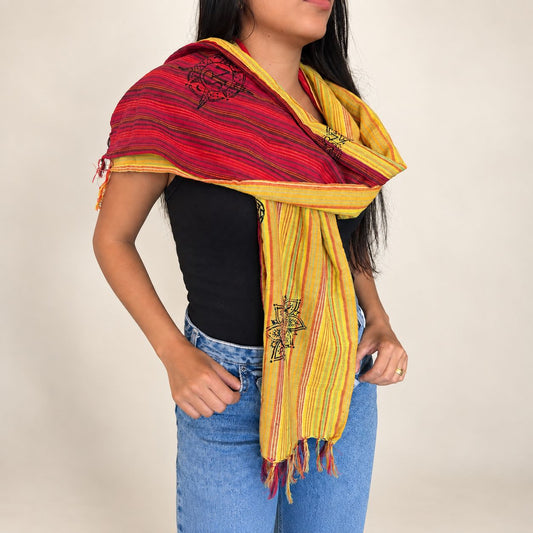 Nomad Sari - Travel Blessing Scarf - 170x50cm - Kathmandu Farewell